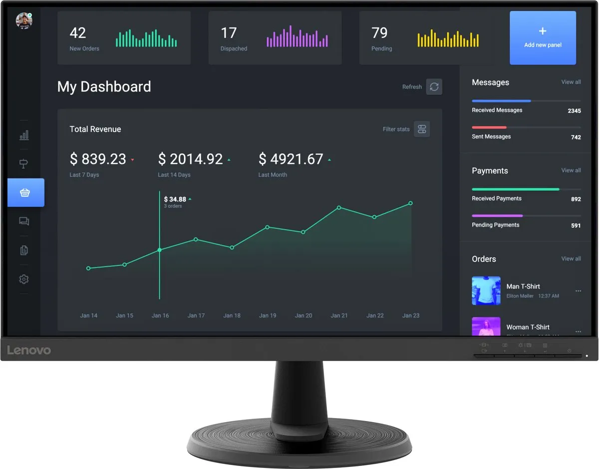 Lenovo 24" Full HD Monitor 75Hz