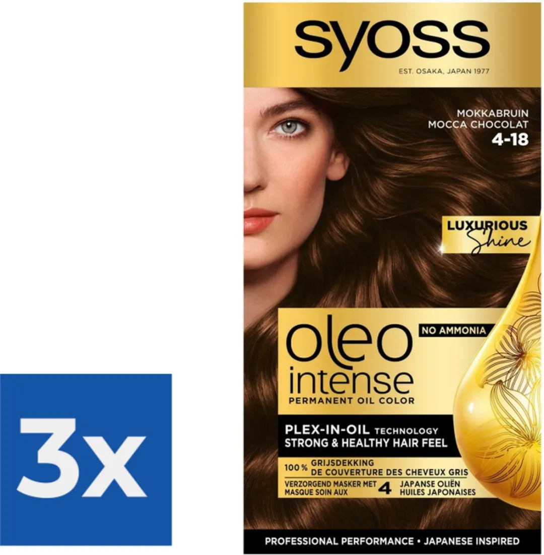 SYOSS Oleo Intense Haarverf 4-18 Mokka Bruin - 345ml