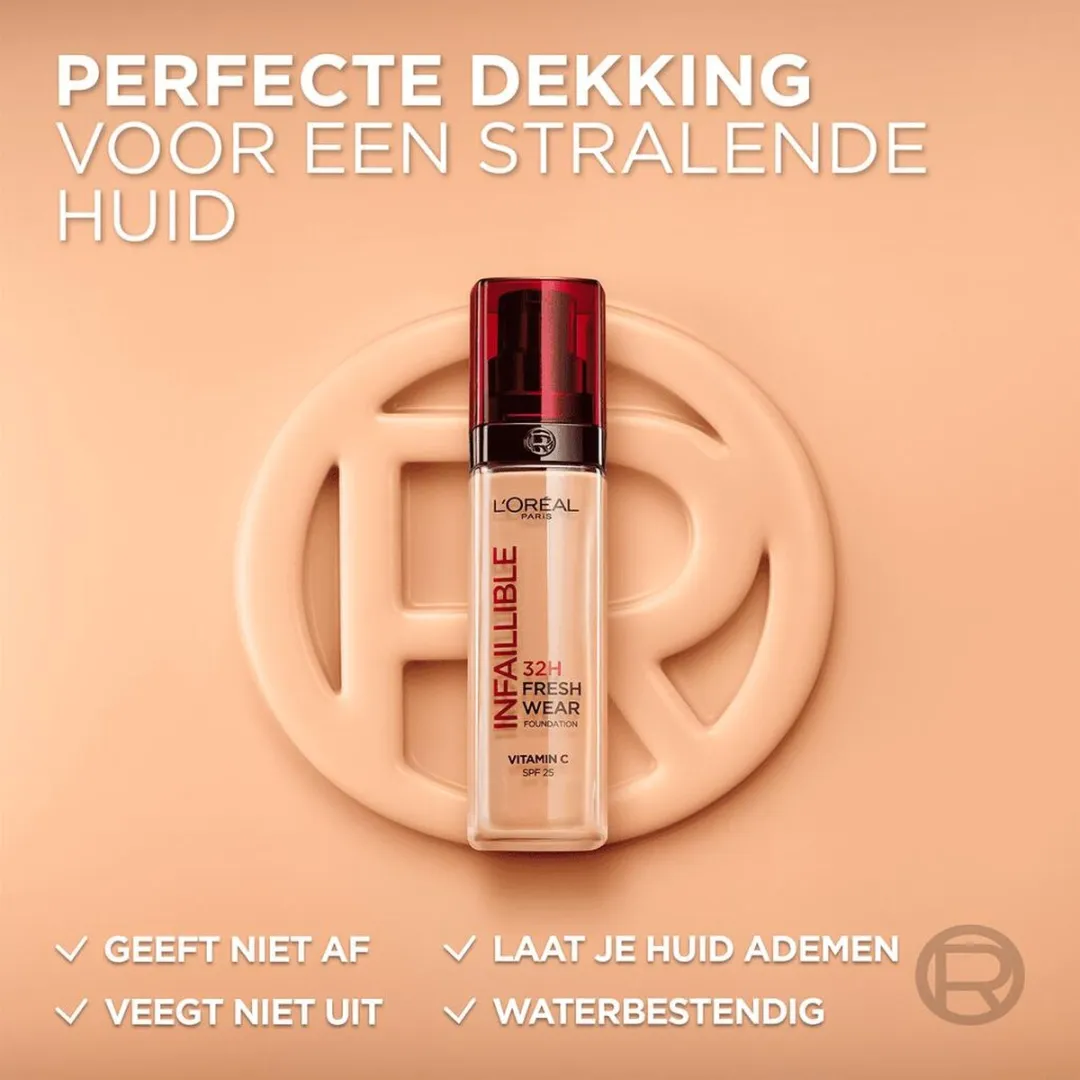 L'Oréal Paris Infaillible 32HR 120 Vanille Foundation SPF25 - 3x30ml