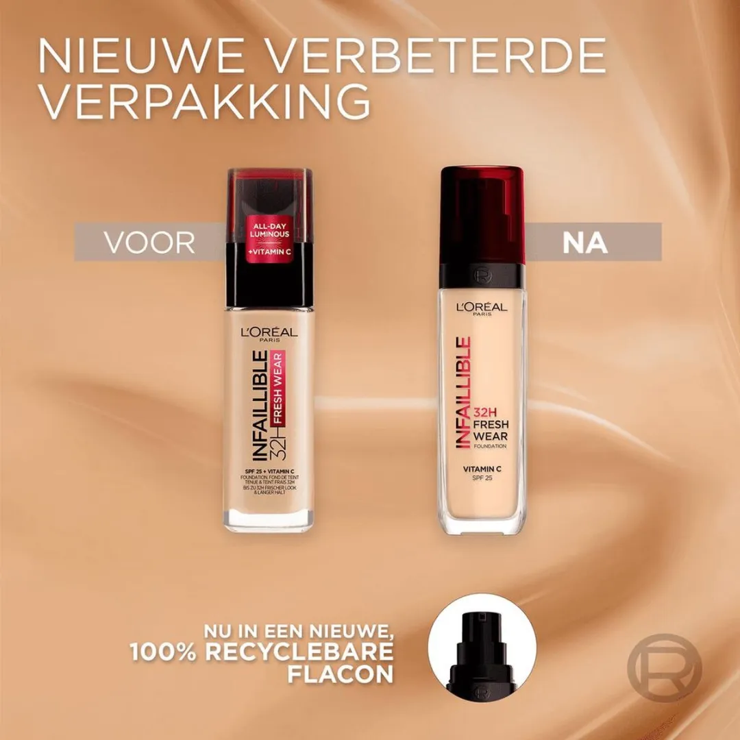 L'Oréal Paris Infaillible 32HR 120 Vanille Foundation SPF25 - 3x30ml
