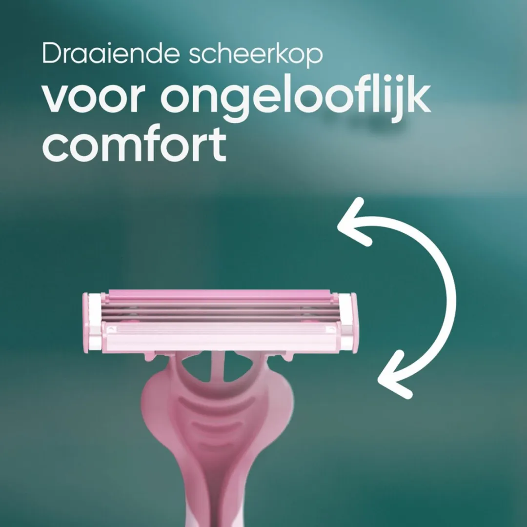 Gillette Venus Simply Venus Wegwerpmesjes - 16 Stuks (6x8) - Roze