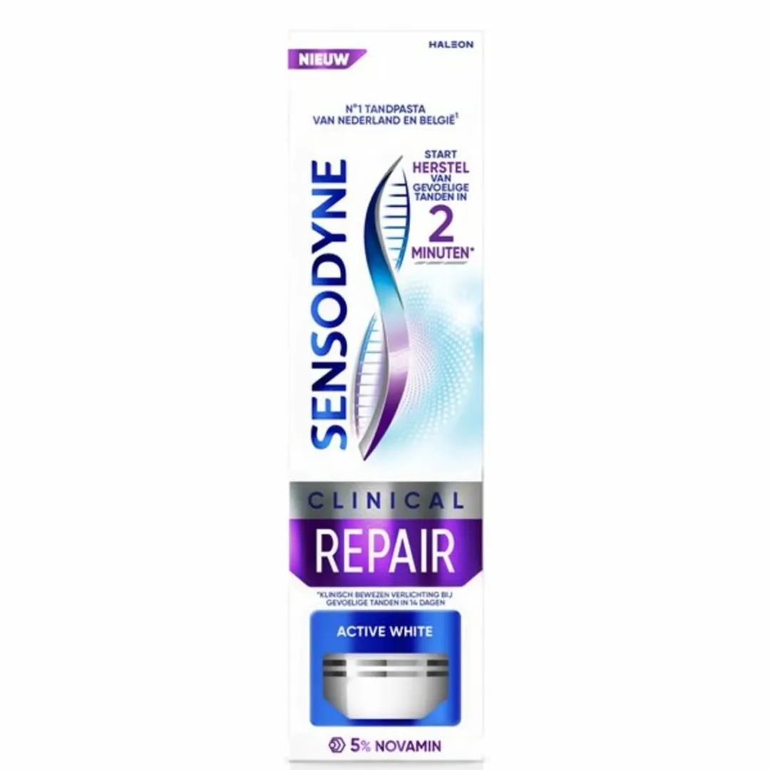 Sensodyne - Tandpasta - Clinical Repair - Active White - Tandglazuur Herstellen - 75 ml - 1 stuk