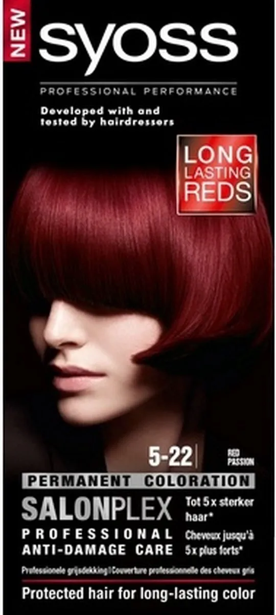 Syoss Color 5-22 London Rood Permanent Haarkleuring 115ml - afbeelding 6 van 6
