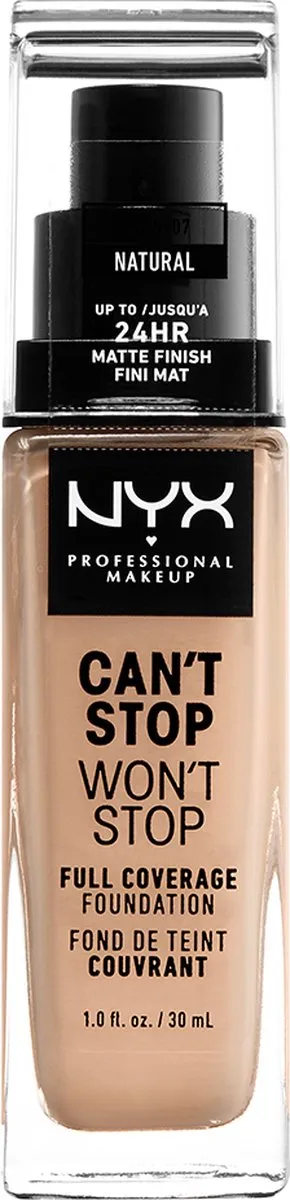 NYX Can't Stop Won't Stop Foundation Natural 30ml