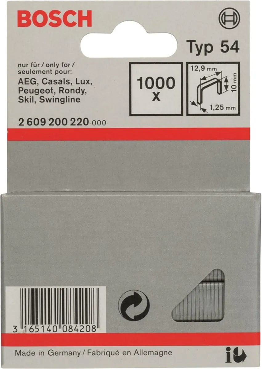 Bosch Nieten 12,9 x 1,25 x 10mm