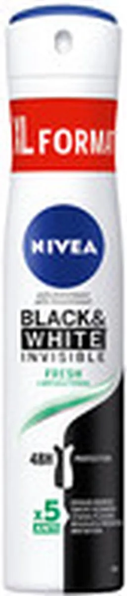 NIVEA Black & White Invisible Fresh Antiperspirant Spray 200ml