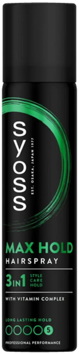 Syoss Max Hold Haarspray 525ml - 7 Stuks