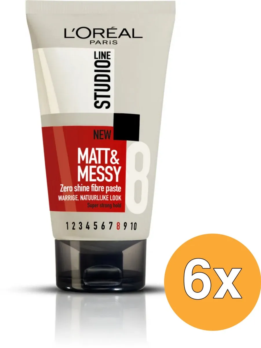 L'Oréal Paris Studio Line Matt & Messy Paste - 6x150ml