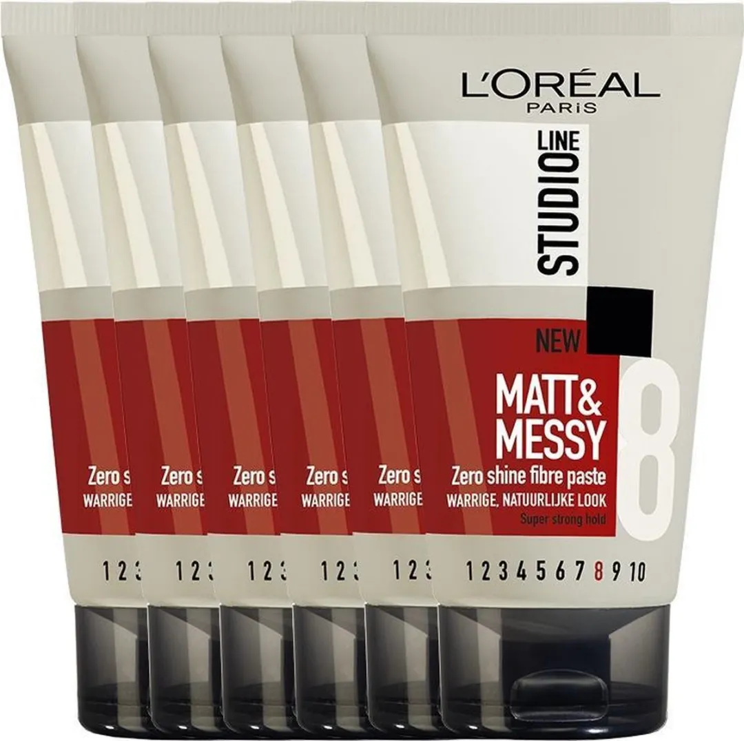L'Oréal Paris Studio Line Matt & Messy Paste - 6x150ml