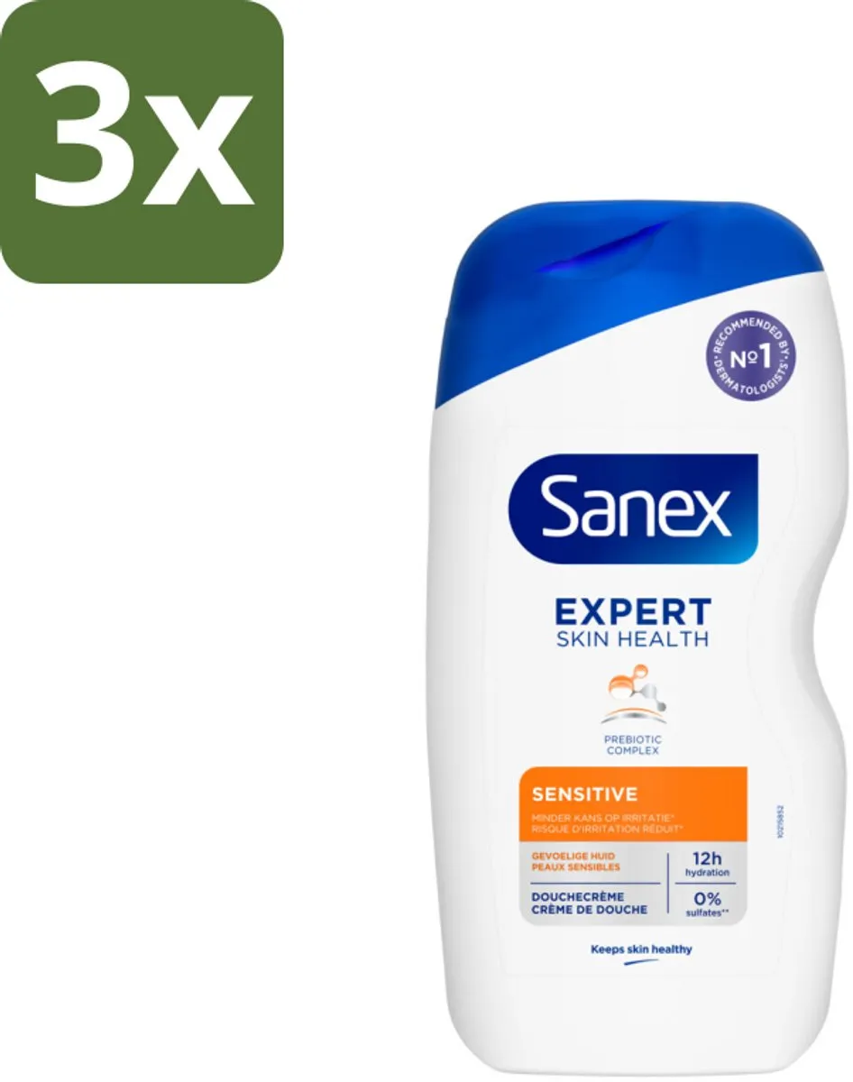 Sanex Douchegel Expert Skin Health Sensitive 400ml - 3 Stuks