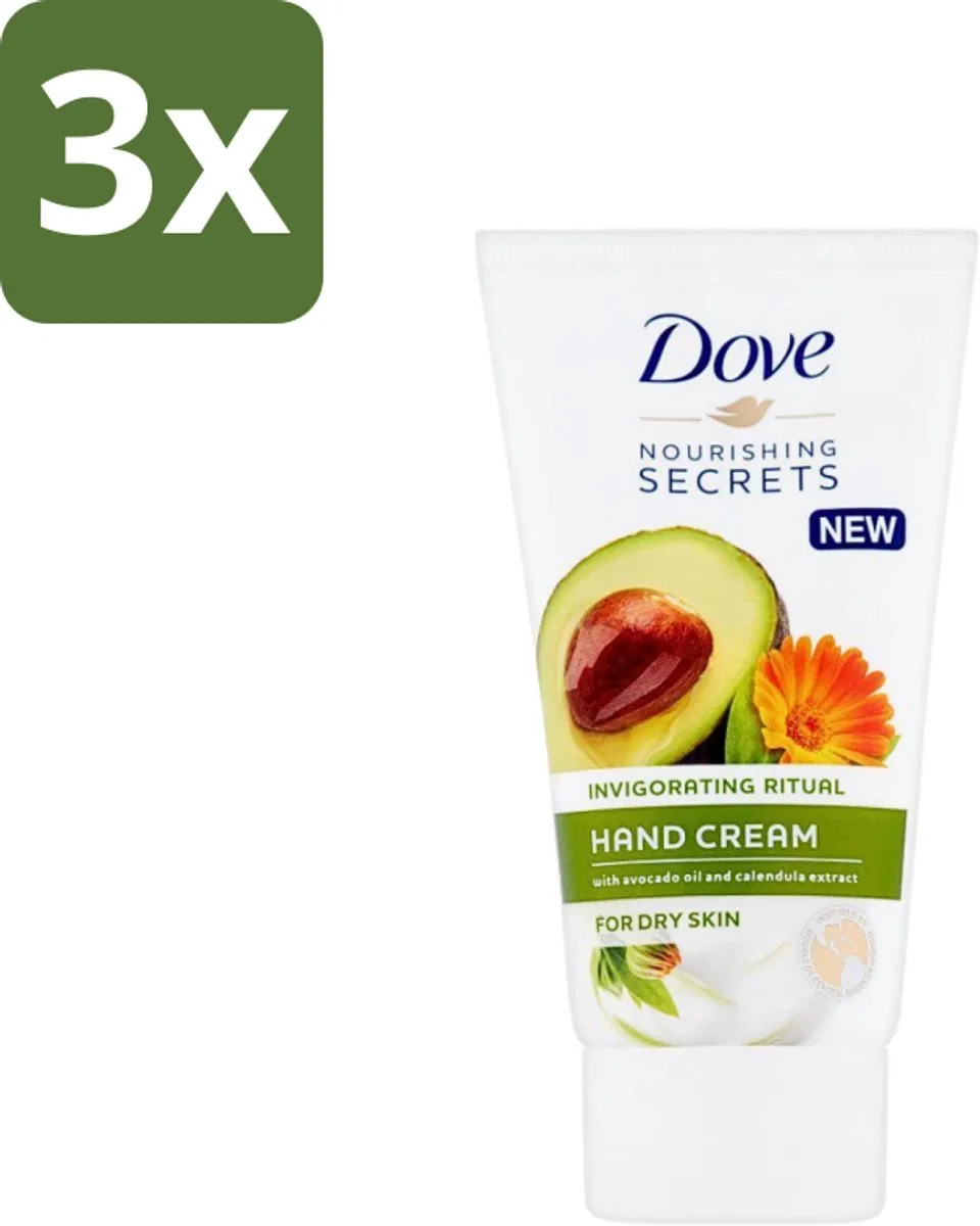 Dove Nourishing Secrets Handcrème 75ml - 3 Stuks