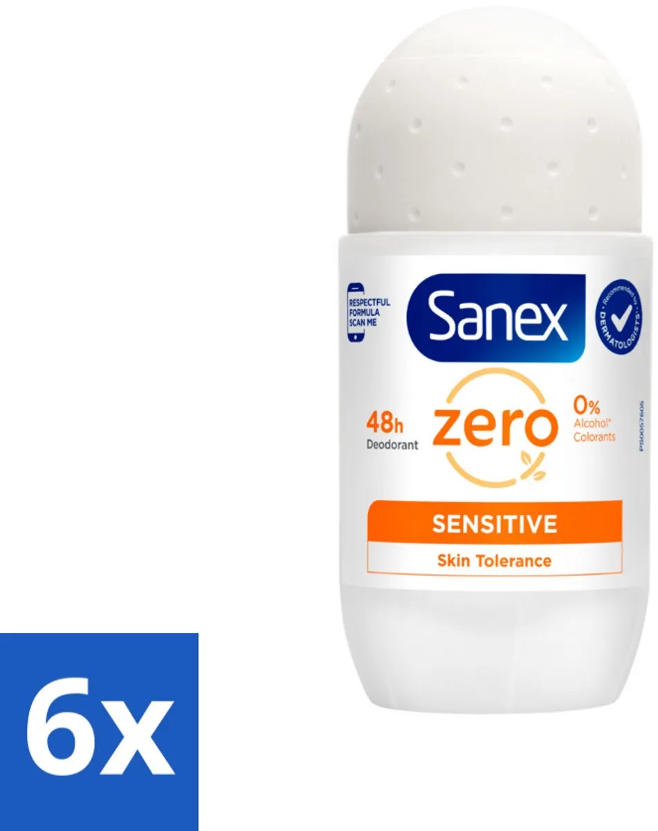 Sanex Deodorant Zero% Sensitive Roller 50ml