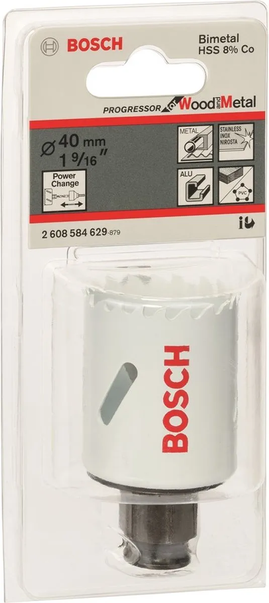 Bosch 2608594212 Gatzaag Progressor HSS BiMetaal 40mm