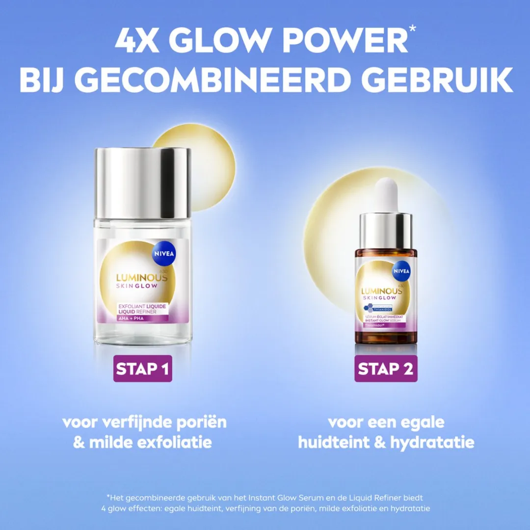 NIVEA Luminous630 Skin Glow Instant Glow Serum 15ml - afbeelding 6 van 6