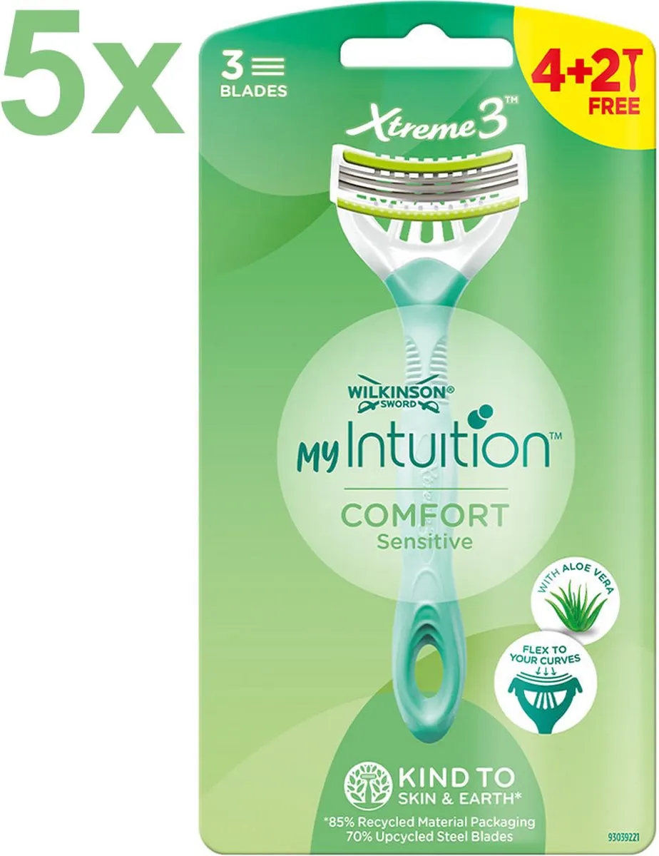 Wilkinson Sword Xtreme 3 My Intuition Wegwerpscheermesjes 30 Stuks - Groen