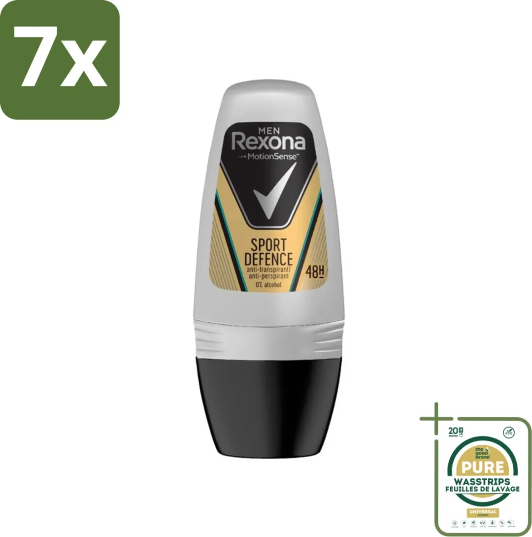 Rexona Men Sport Defence Deo Roll-on 350ml - 7 Stuks
