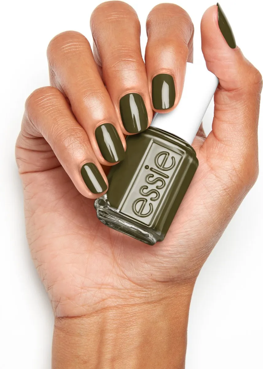 essie 924 Meet Me at Midnight Nagellak - Olijfgroen Glanzend - 13,5 ml