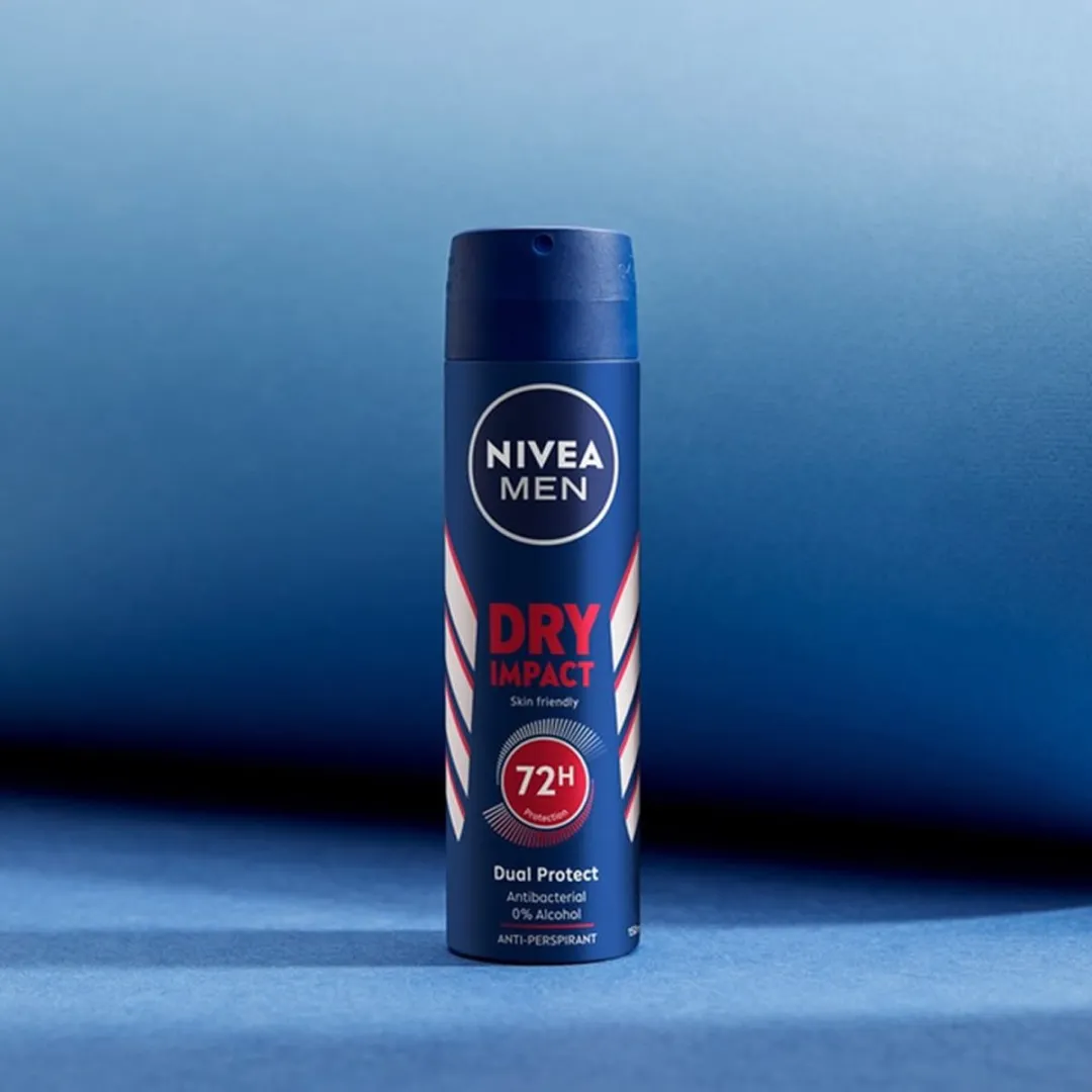 NIVEA MEN Deospray Dry Impact 6x150ml - 72u Bescherming