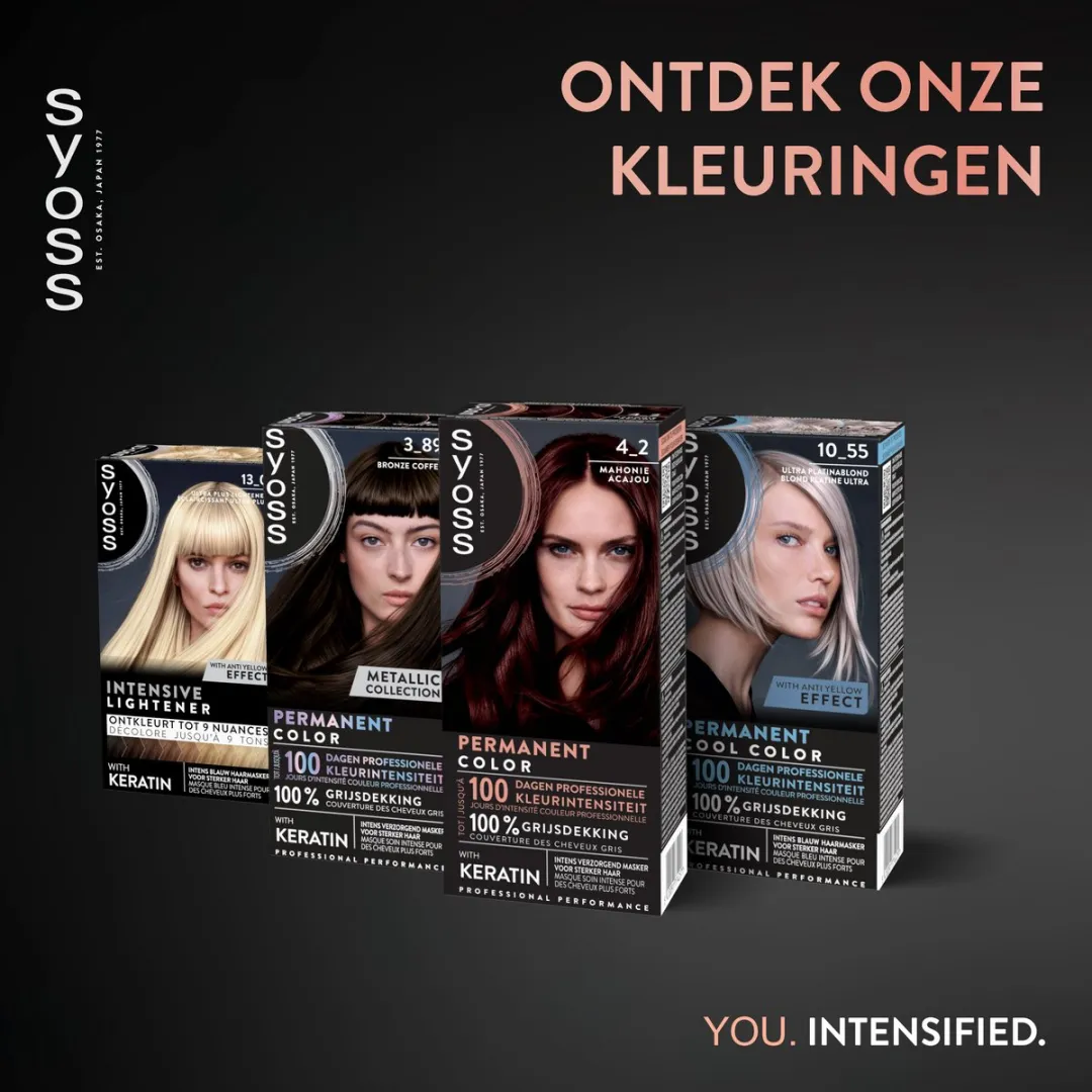 SYOSS Permanent Haarkleuring 4-2 Mahonie 115ml