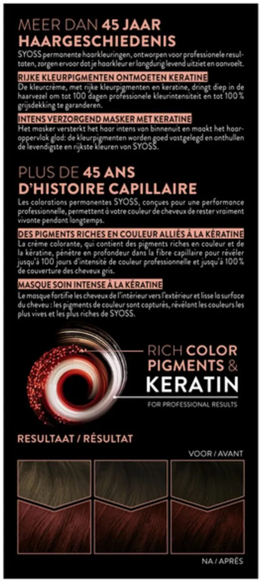 SYOSS Permanent Haarkleuring 4-2 Mahonie 115ml