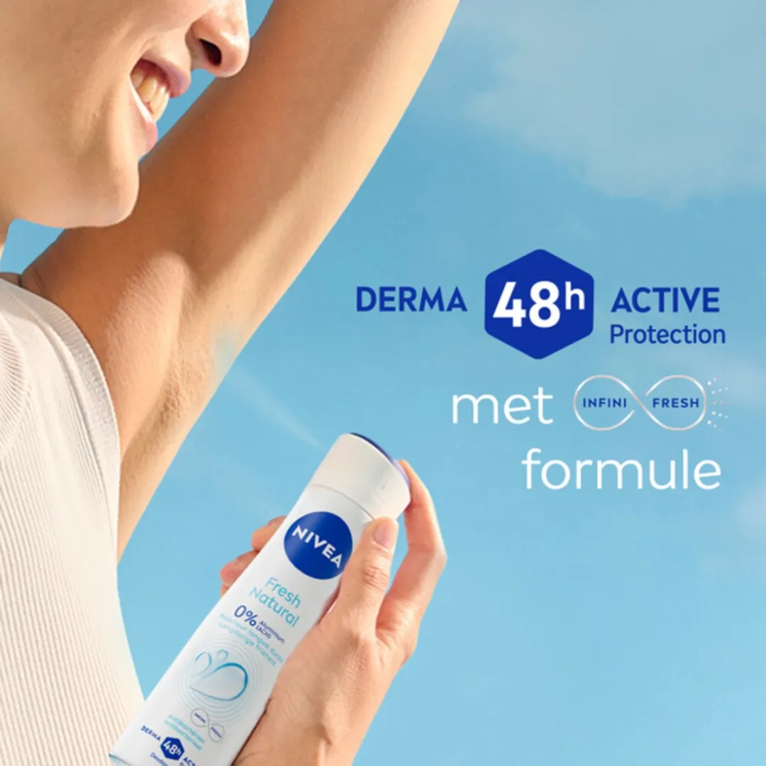 NIVEA Fresh Natural Deo Spray 6x150ml - 48u Bescherming