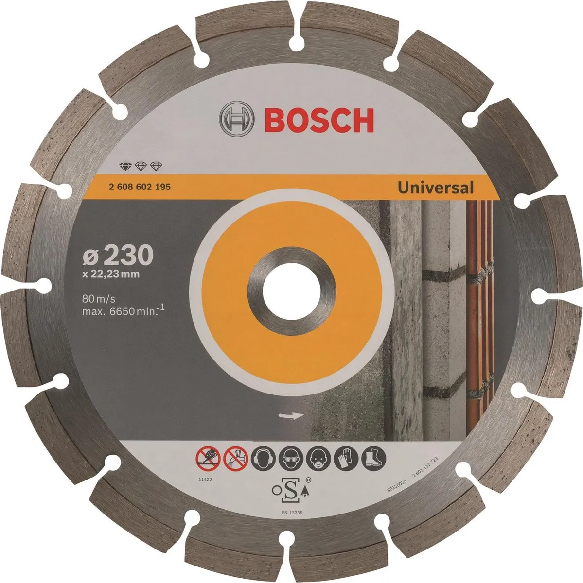 Bosch Diamantdoorslijpschijf Standard for Universal 230mm