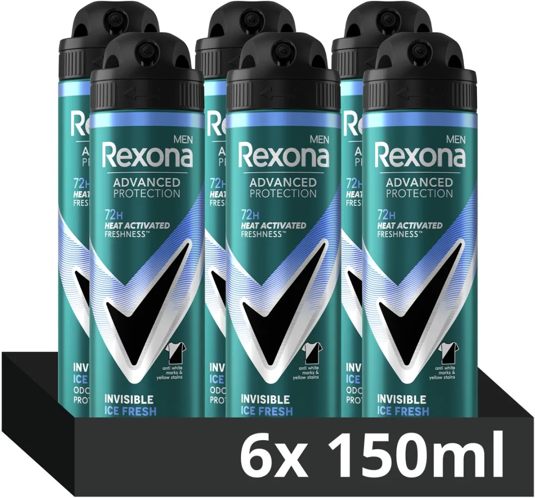 Rexona Men Invisible Ice Fresh Anti-Transpirant Spray 150ml