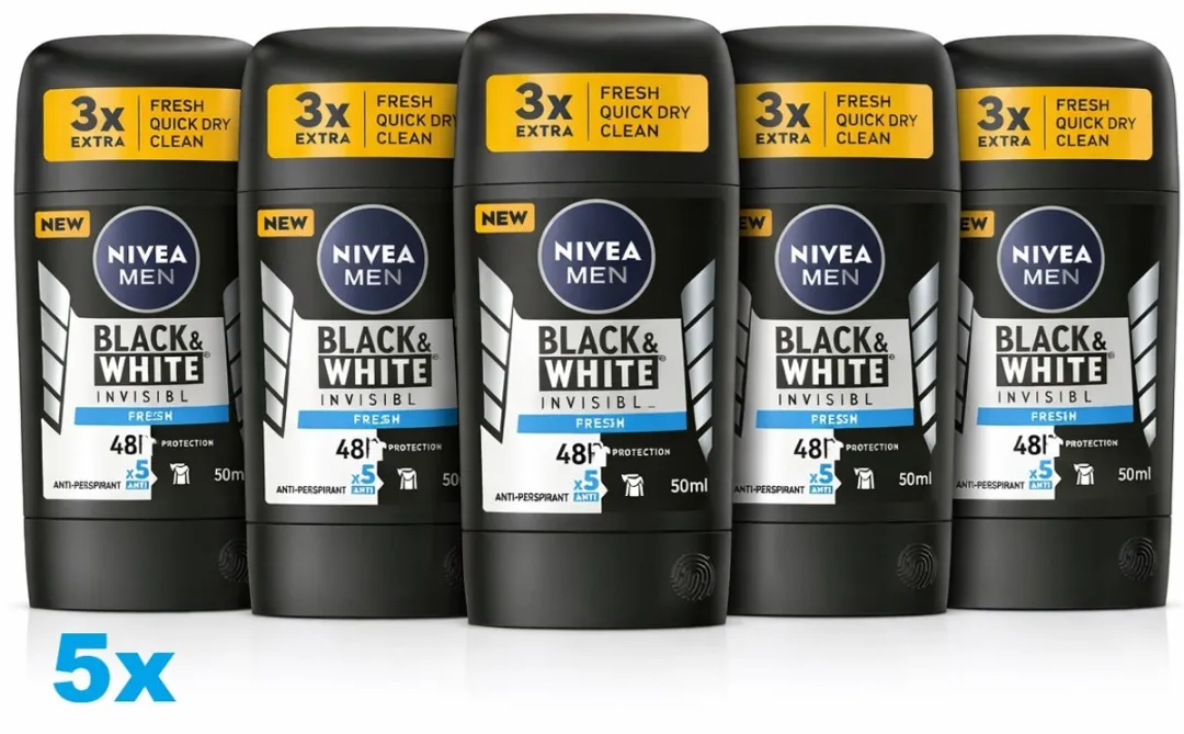 NIVEA MEN Black & White Invisible Fresh Deodorant Stick 250ml