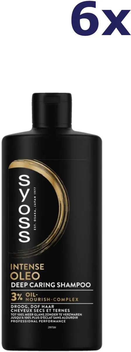 SYOSS Oleo Intense Shampoo - Droog Haar 6x440ml