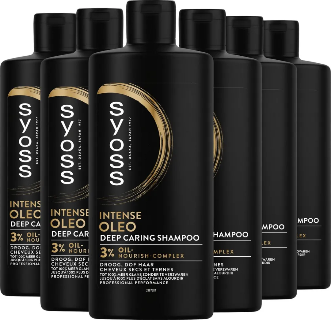 SYOSS Oleo Intense Shampoo - Droog Haar 6x440ml