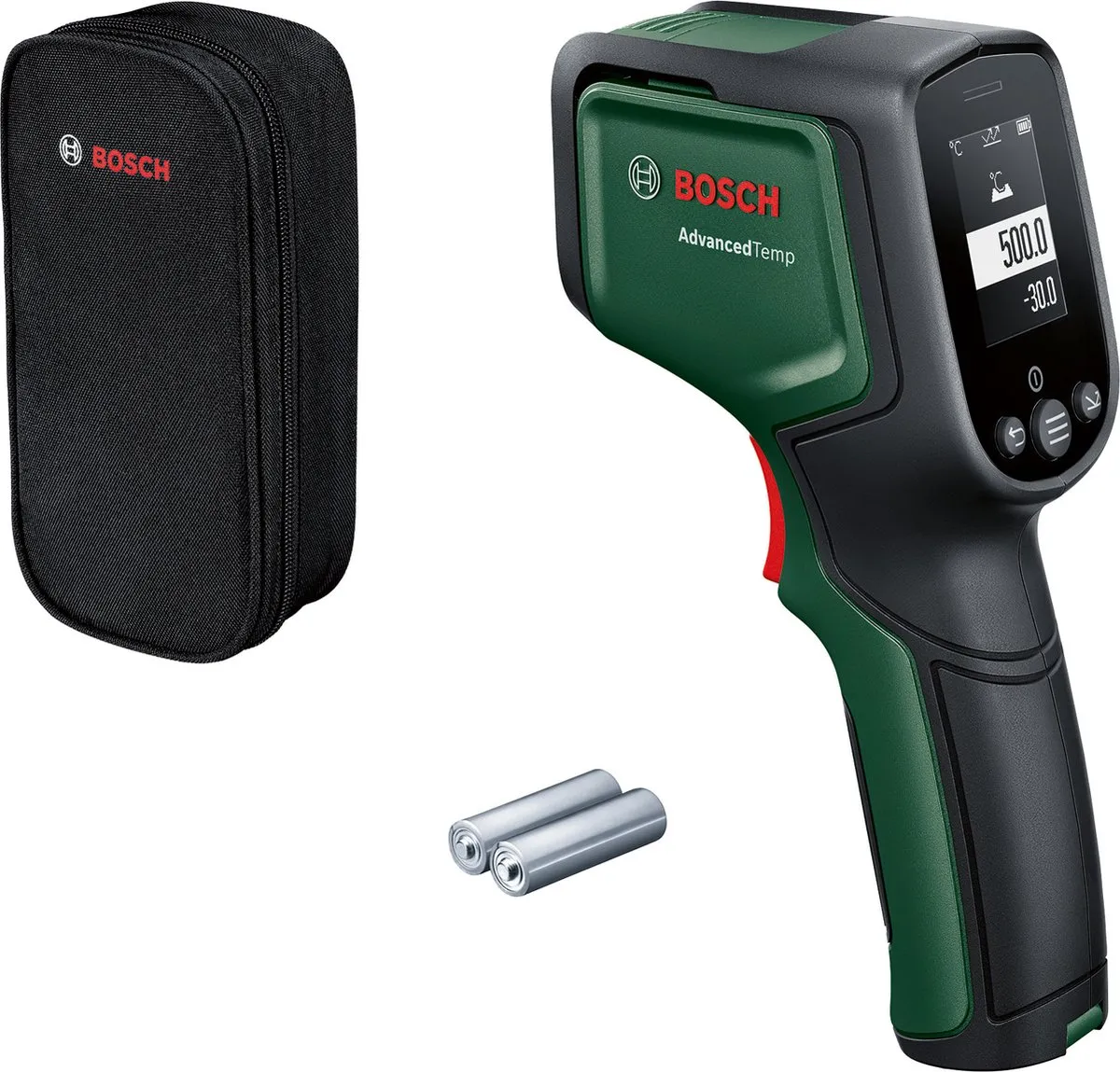 Bosch AdvancedTemp Warmtemeter Handheld - -30°C tot +500°C - Donkergroen/Zwart