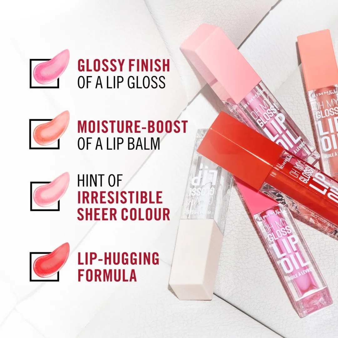 Rimmel London Oh My Gloss! Lipolie 006 So Rosy - 3x4.5ml