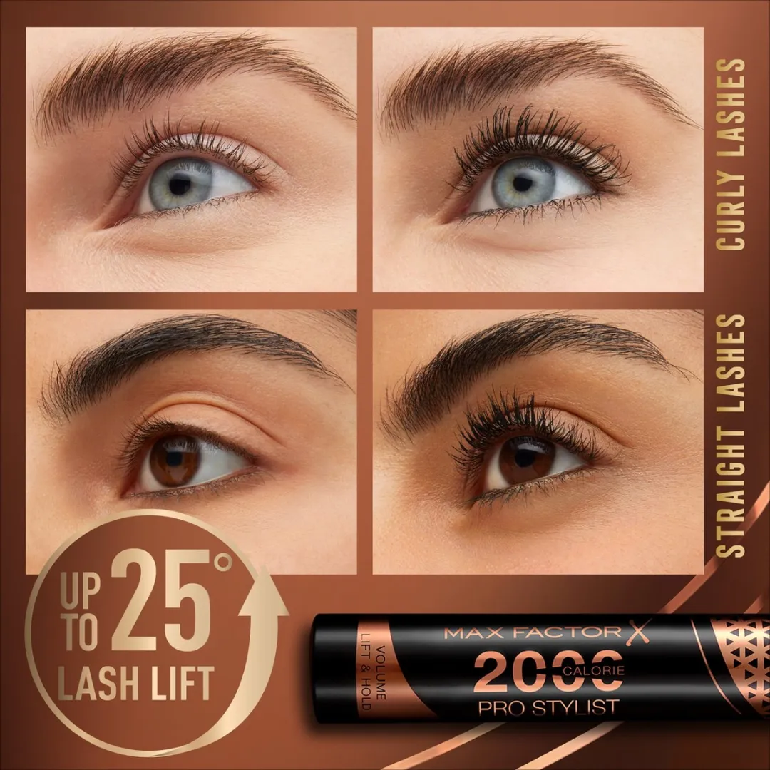 Max Factor 2000 Calorie Pro Stylist Mascara 002 Black Brown - 9ml