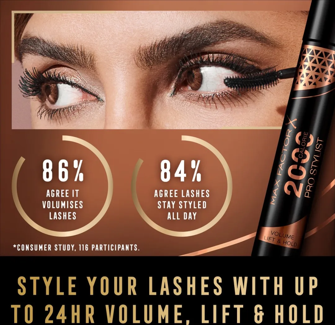 Max Factor 2000 Calorie Pro Stylist Mascara 002 Black Brown - 9ml
