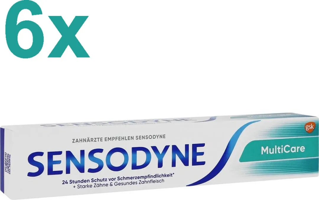 Sensodyne MultiCare Tandpasta - 450ml (6x75ml)