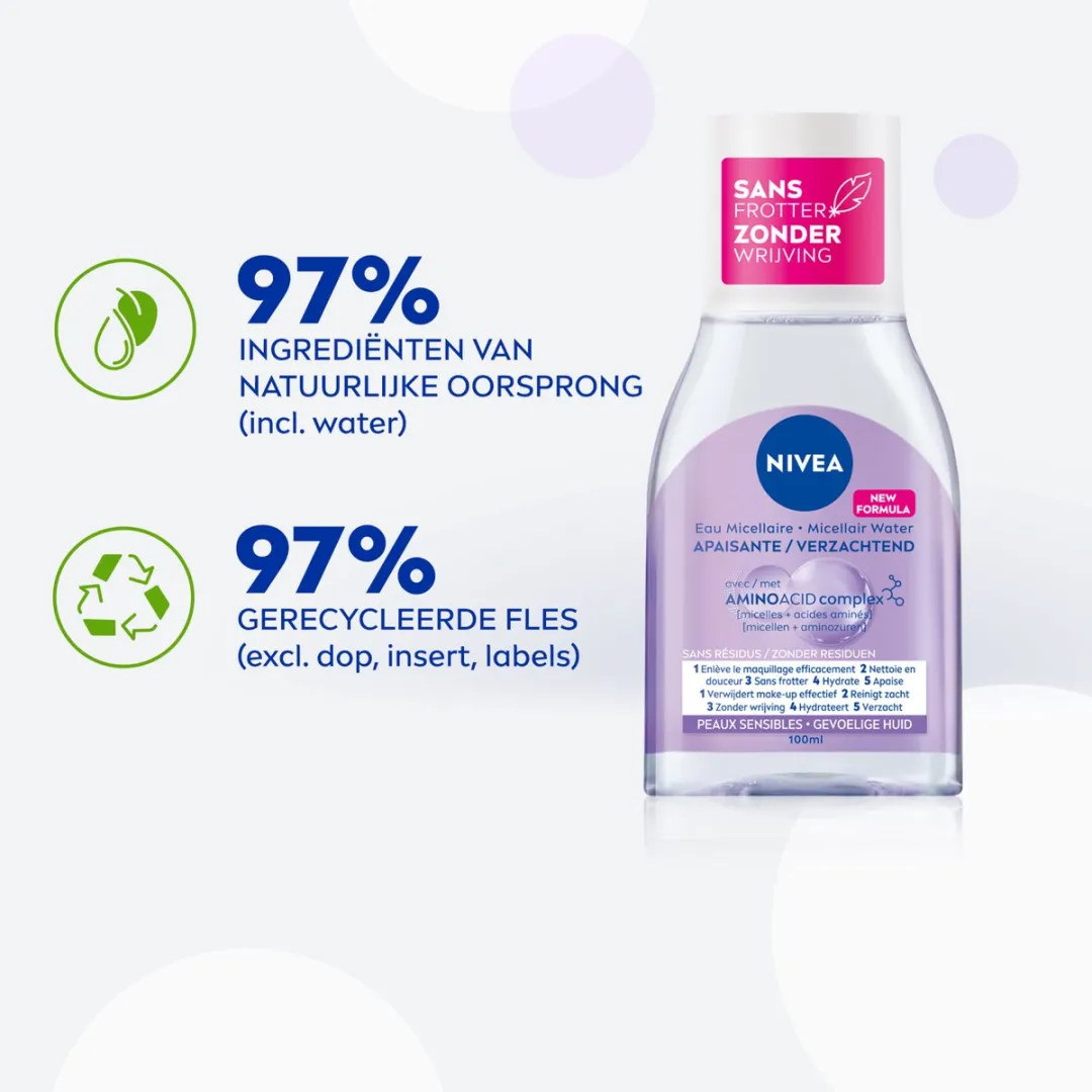 NIVEA Essentials Soothing Micellair Water 6x100ml
