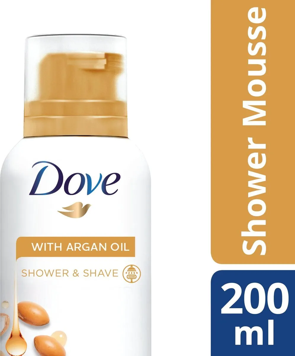 Dove Argan Oil Doucheschuim 200ml - 3 Stuks