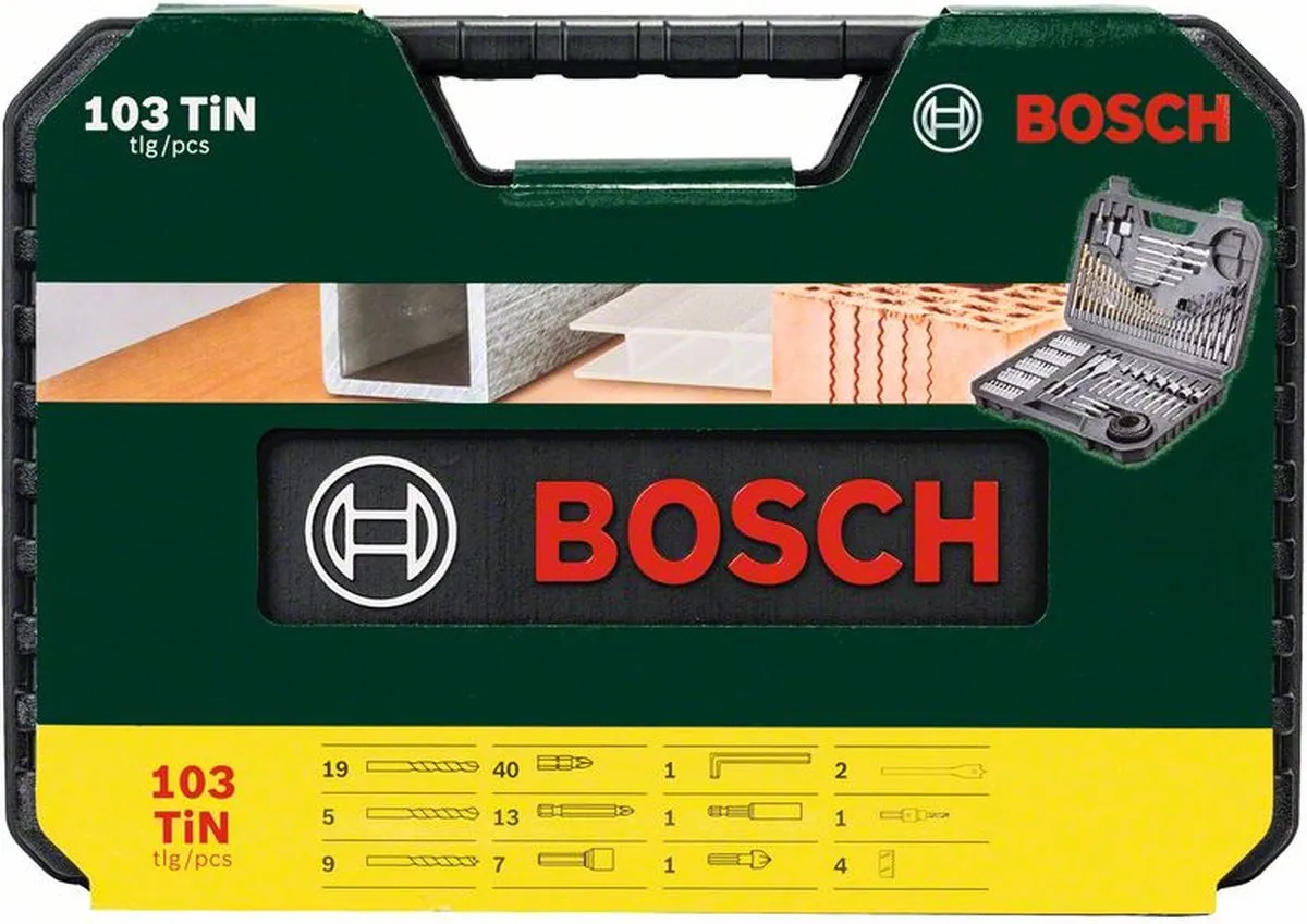 Bosch 2607017367 Boor- en bitset 103-delig - HSS-TiN