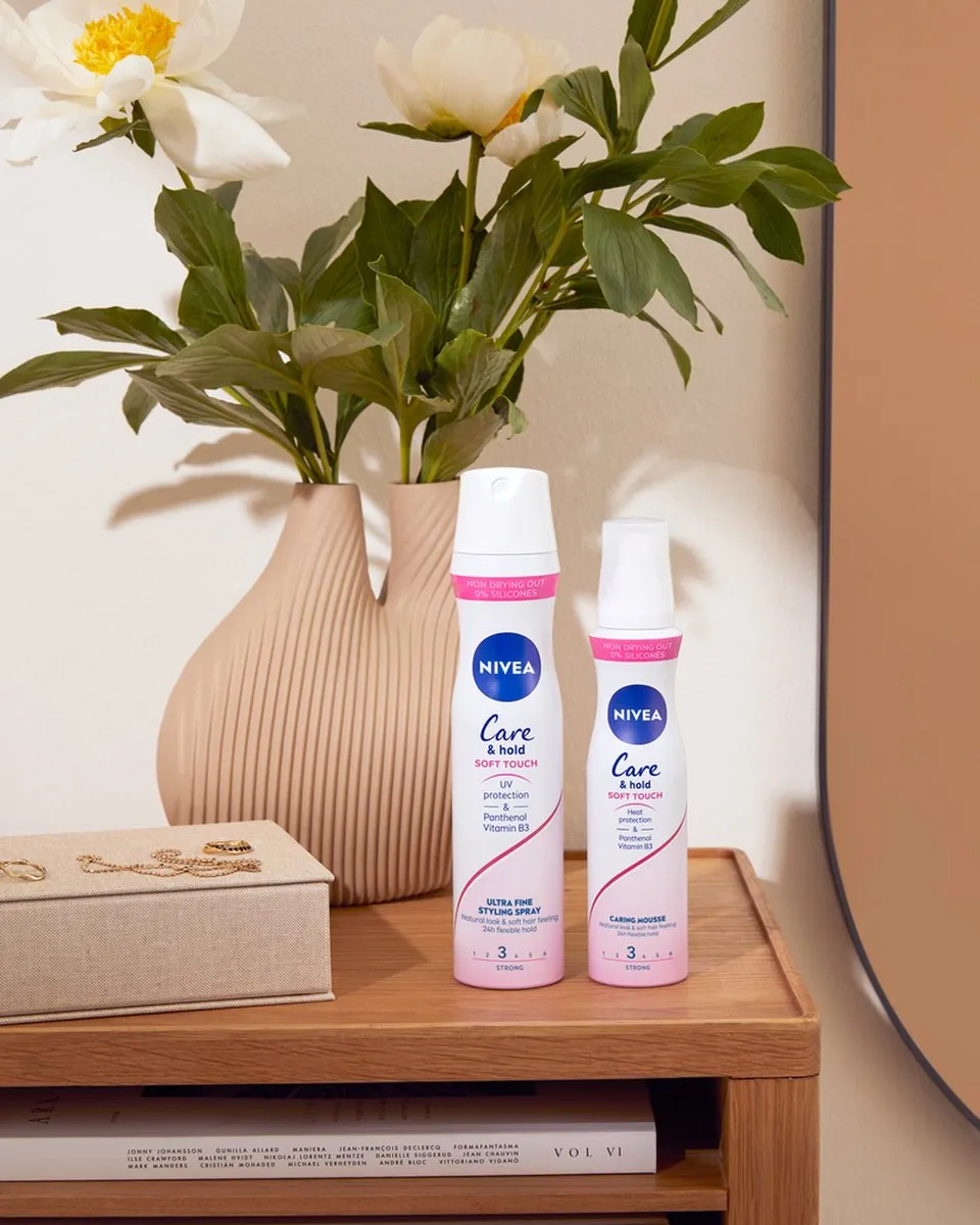 NIVEA Care & Hold Soft Touch Haarmousse 6x150ml