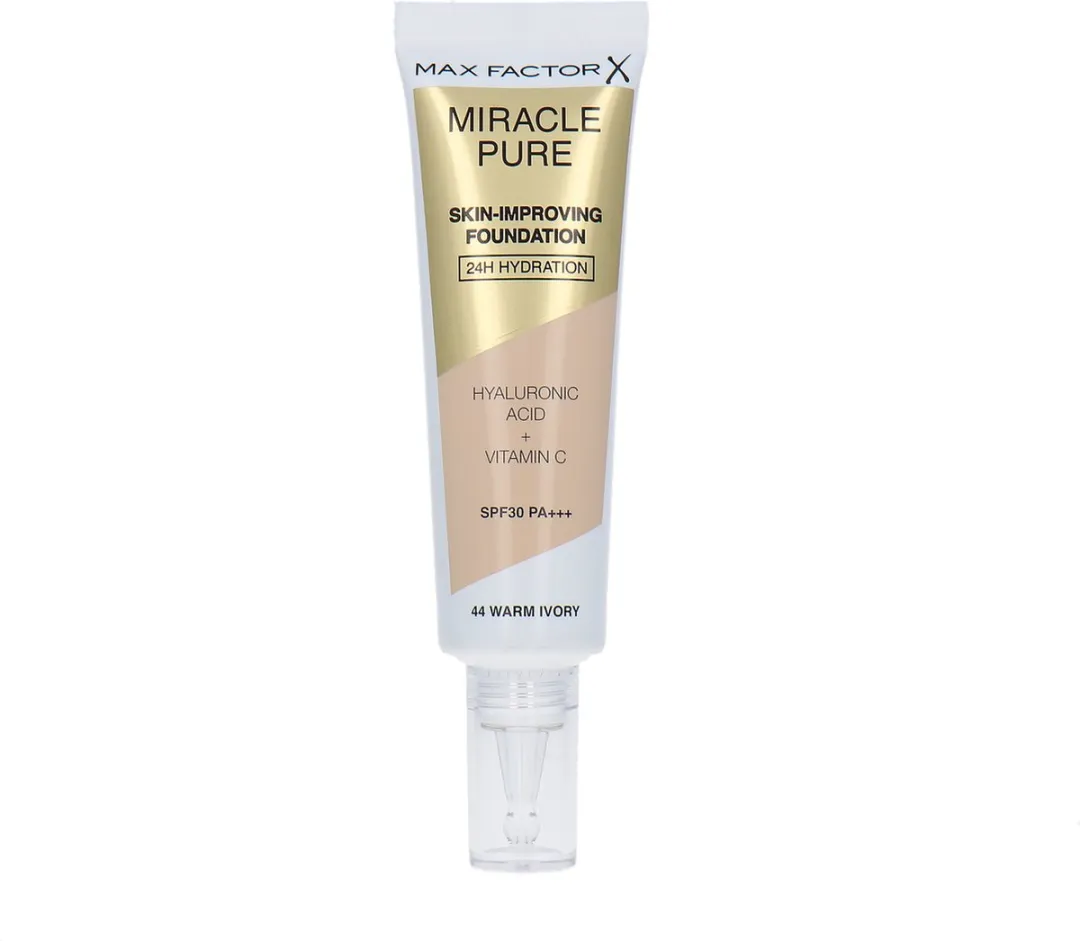Max Factor Miracle Pure Foundation 44 Warm Ivory - 30ml
