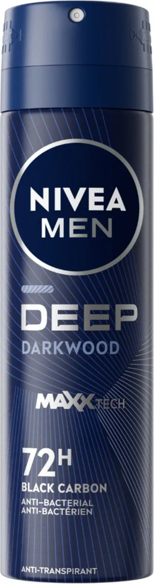 NIVEA MEN Deep Deodorant Spray Dark Wood - 6x150ml