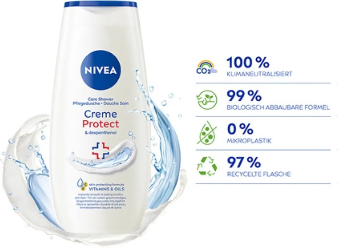 NIVEA Douchegel Creme Protect & Dexpanthenol 250ml - 6 Stuks