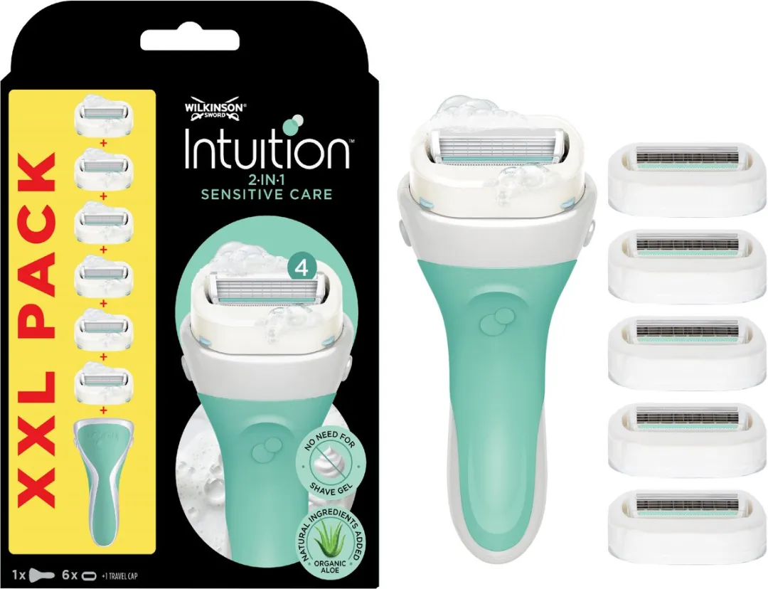 Wilkinson Sword Intuition 2-in-1 Groen - 6 Scheermesjes