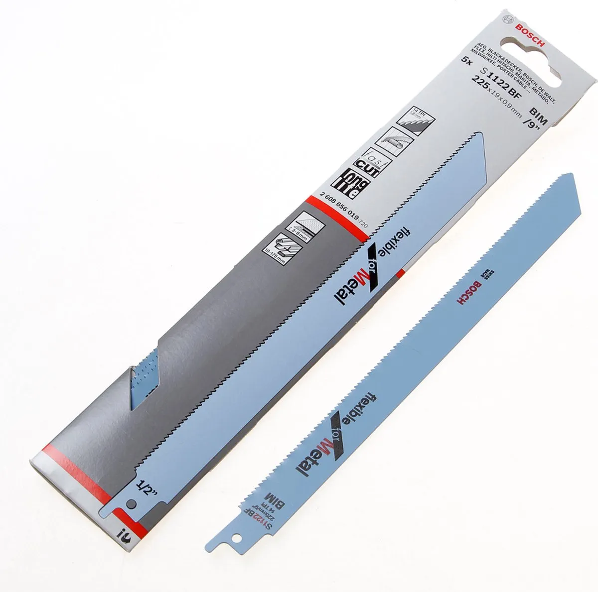 Bosch Reciprozaagblad S1122BF 5 Stuks - Metaal