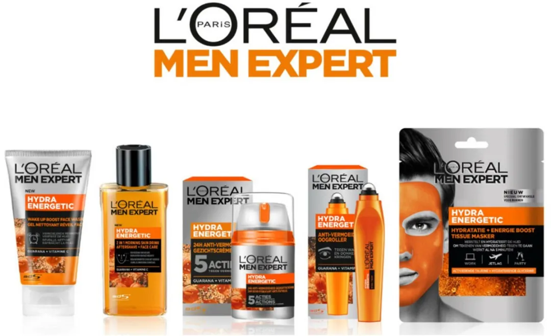 L'Oréal Paris Men Expert Hydra Energetic Gezichtsmasker - 3 Stuks