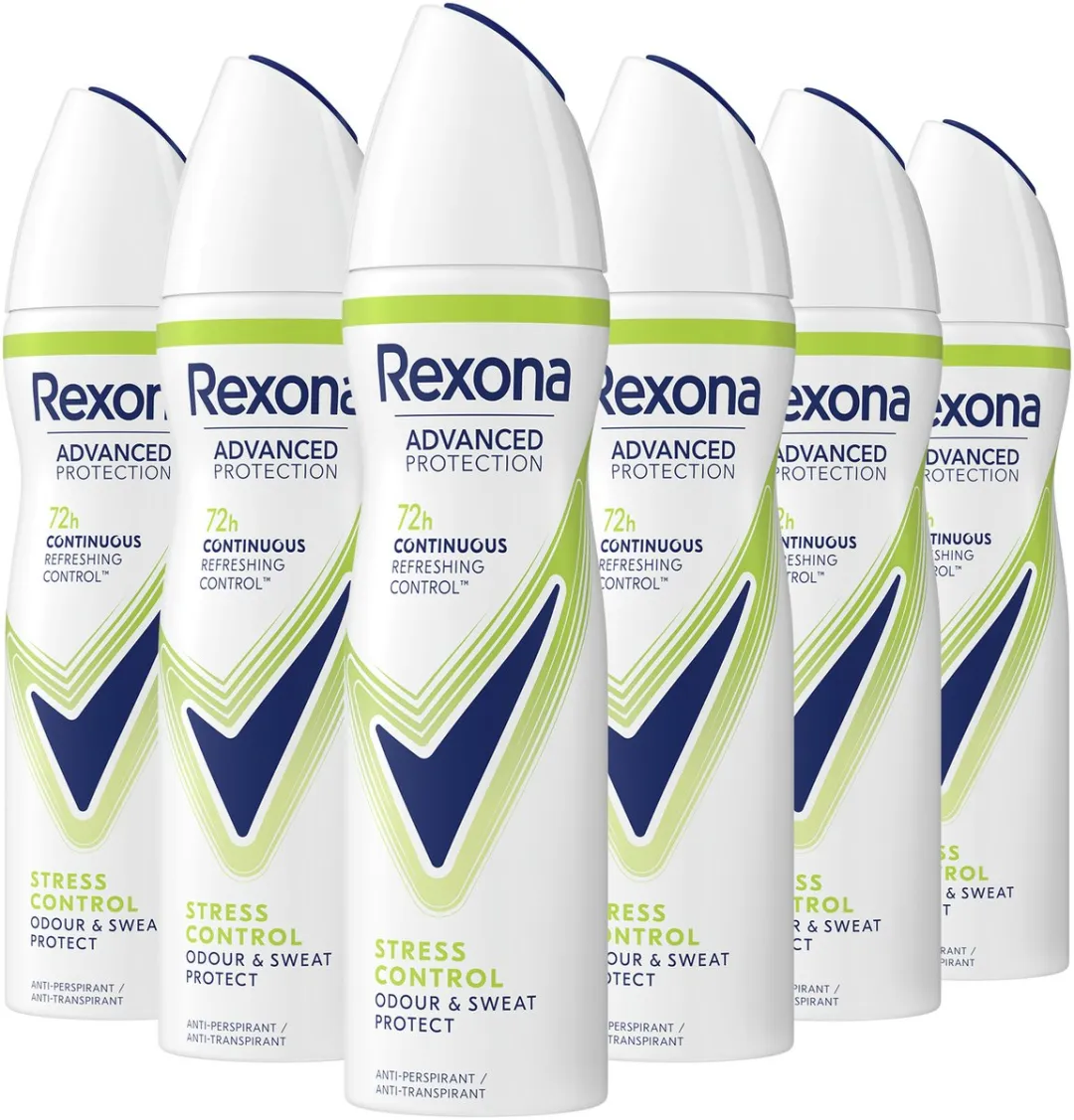 Rexona Women Advanced Protection Stress Control Anti-Transpirant Spray - 6x150ml