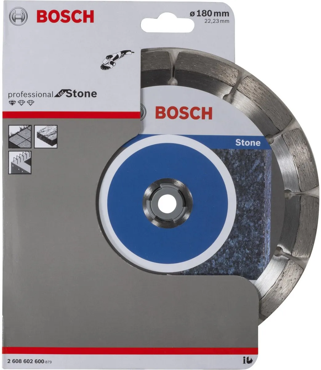 Bosch Diamantdoorslijpschijf Standard for Stone 180mm - 22,23mm as