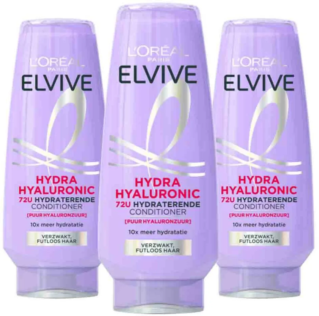 L'Oréal Paris Elvive Hydra Hyaluronic Conditioner 200ml - 3 Stuks