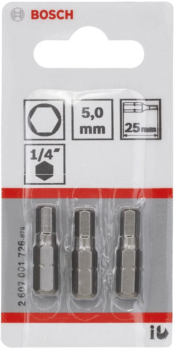 Bosch BIT 1/4XH-TORS/IS 5.0 - 3 Stuks