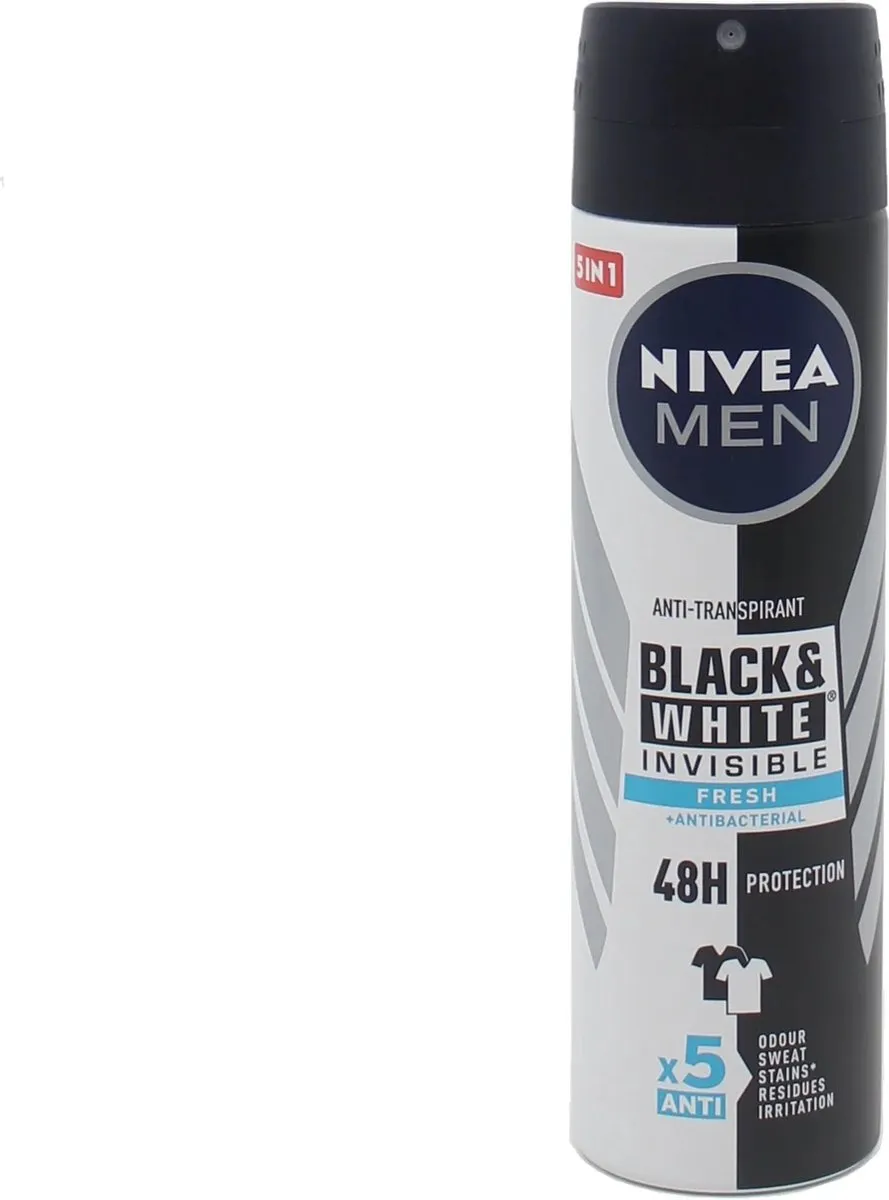 NIVEA Men Black & White Invisible Fresh Deo Spray 150ml